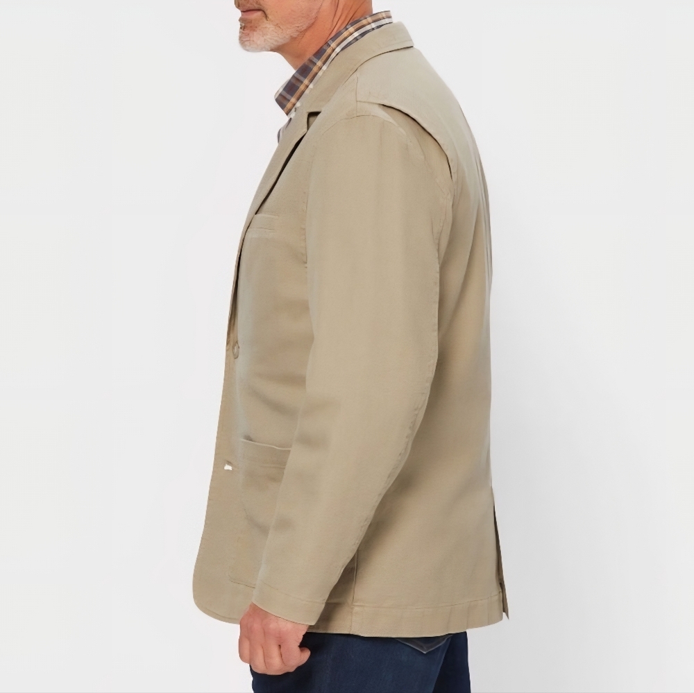 Duluth Trading Co Men's Firehose Lightweight Khaki Presentation Jacket Size L - Picture 15 of 15